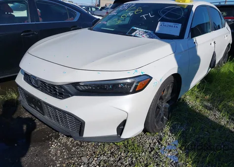 2025 Honda Civic Sedan Sport из США, поврежденный, VIN 19XFL2H88SE022166